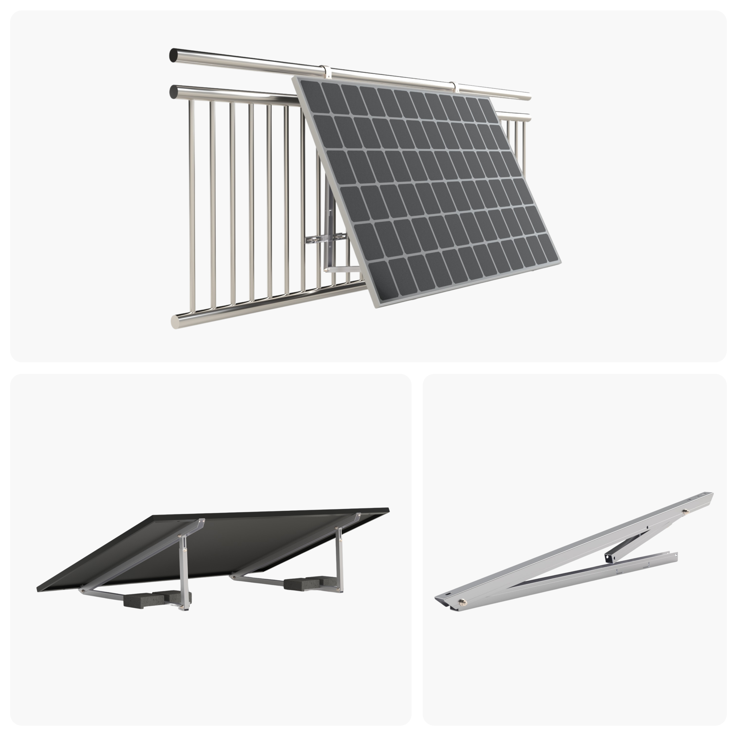 Balkonhalterung für Solarmodule