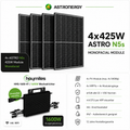 Balkonkraftwerk 1.700 W Komplettset – 4× Astronergy ASTRO N5s 425 W + Hoymiles HMS-1600-4T
