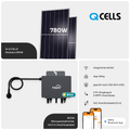 Balkonkraftwerk 780 W – 2× Q CELLS Q.PEAK DUO ML-G9 390 W + TSUN MX800Lite